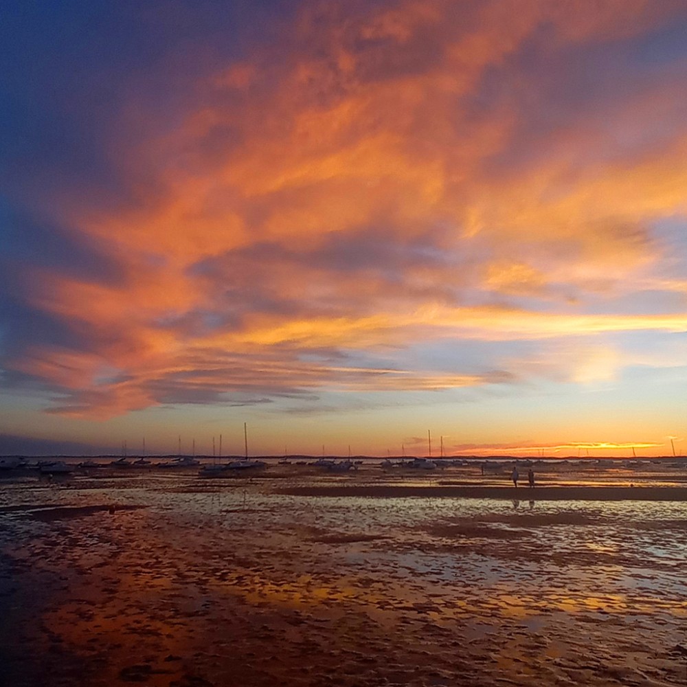 coucher de soleil, Andernos, photo armand neble, AN-GRAFIK © 2022